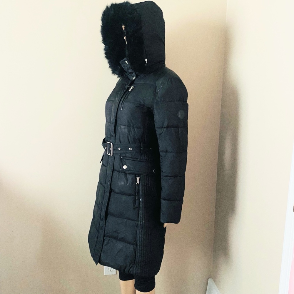 Chaps by Ralph Lauren long parka black winter coat, women’s small